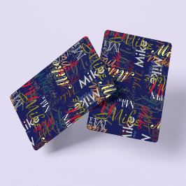 色パーソナライズされた名の作成 トランプ