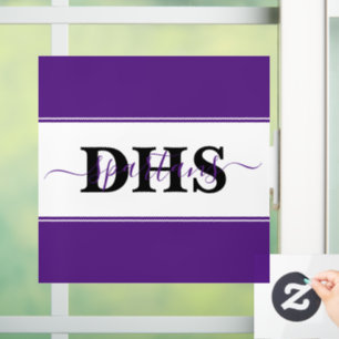 色パーソナライズされた塊 ウィンドウサイン