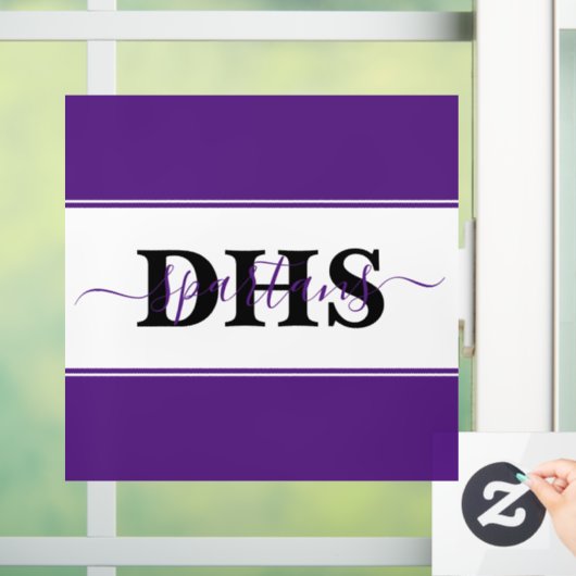 色パーソナライズされた塊 ウィンドウサイン (ホーム)