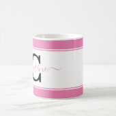 色パーソナライズされた塊 コーヒーマグカップ (中央)