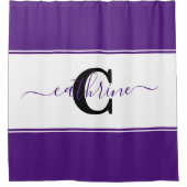 色パーソナライズされた塊 シャワーカーテン (正面)