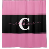 色パーソナライズされた塊 シャワーカーテン (正面)