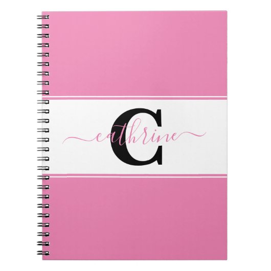 色パーソナライズされた塊 ノートブック (正面)