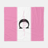 色パーソナライズされた塊 フリースブランケット (正面(横))