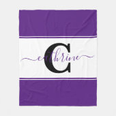 色パーソナライズされた塊 フリースブランケット (正面)