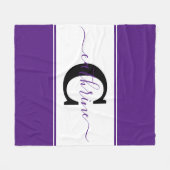 色パーソナライズされた塊 フリースブランケット (正面(横))