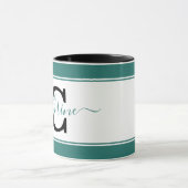 色パーソナライズされた塊 マグカップ (中央)