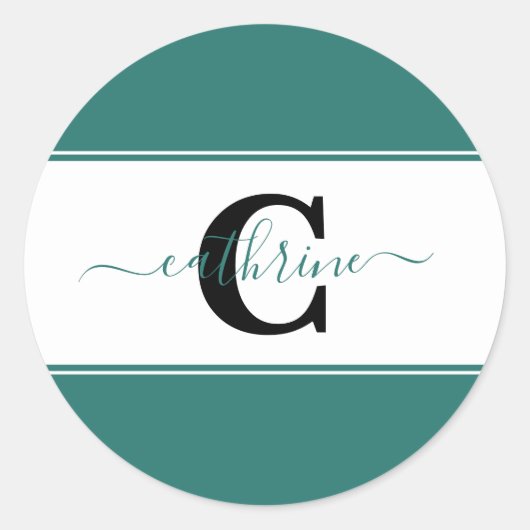 色パーソナライズされた塊 ラウンドシール (正面)