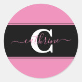 色パーソナライズされた塊 ラウンドシール (正面)