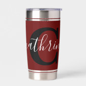 色パーソナライズされた塊 保温保冷タンブラー (左面)