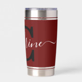 色パーソナライズされた塊 保温保冷タンブラー (背面)