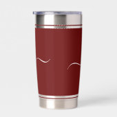 色パーソナライズされた塊 保温保冷タンブラー (右面)