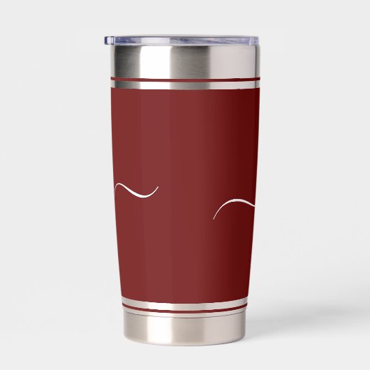 色パーソナライズされた塊 保温保冷タンブラー (右面)