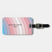 色パーソナライズされた数々のと黒 ラゲッジタグ (正面横)