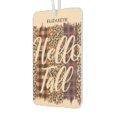 色パーソナライズされた数々ののHello秋 カーエアーフレッシュナー (左)