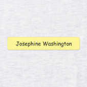 色パーソナライズされた文字新学期服 ラベル (デザイン1)