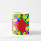 色ファンシー塗りマグ コーヒーマグカップ (中央)