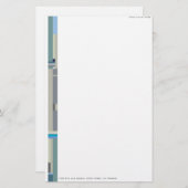 色フィールドのコンテンポラリーパーソナル化可能な固定 便箋 (正面/裏面)