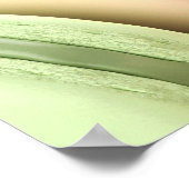 色フランスのと味の違う付いたマカロン ポスター (角)