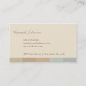 色ブロックの名刺のテンプレート 名刺 (裏面)