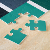 色ブロックモダンタイルのパターン ジグソーパズル (側面)