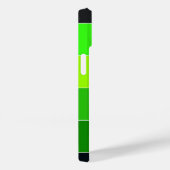 色ブロック名ストライプの緑の黒 Case-Mate iPhoneケース (裏面 / 右)