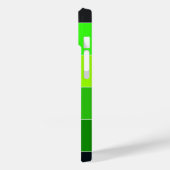 色ブロック名ストライプの緑の黒 Case-Mate iPhoneケース (裏面 / 左)