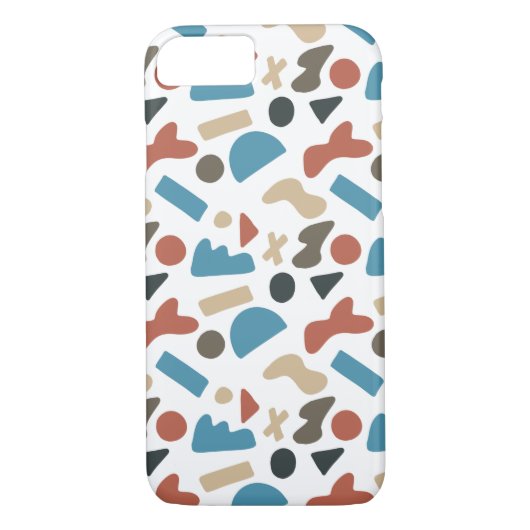 色ブロック図形パターン Case-Mate iPhoneケース (裏面)