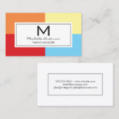 色ブロック 名刺 (正面/裏面)