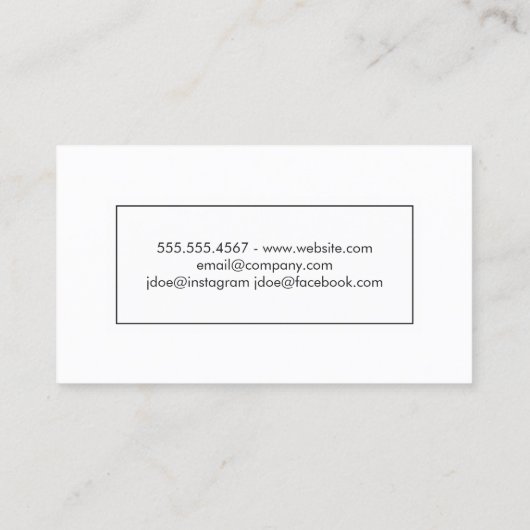 色ブロック 名刺 (裏面)