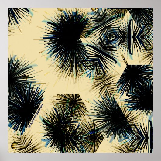 色ベージュの色合いで ポスター (正面)