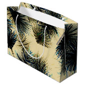 色ベージュの色合いで ラージペーパーバッグ (裏面アングル)