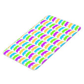 色ホグ数々のイエローグリーンパープルブループレミウ マグネット (左側)