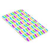 色ホグ数々のイエローグリーンパープルブループレミウ マグネット (右側)