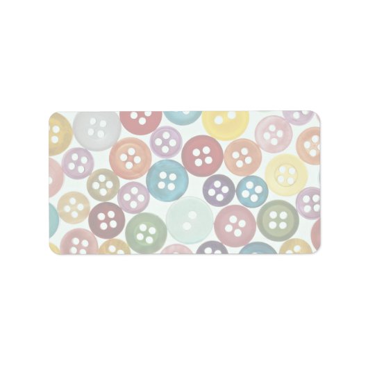 色ボタン数々のの写真 ラベル (正面)