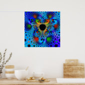 色ポスタ失ったープリントフラクタル穴 ポスター (キッチン)