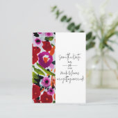 色ポップ・アートののはっきりしたインク水の色の日付を保存 案内ポストカード (スタンド正面)