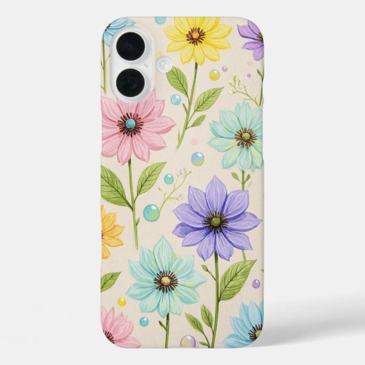 色ポップ・アートのの:鮮やか抽象芸術iPhoneケース Case-Mate iPhoneケース (裏面)