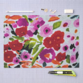 色ポップ・アートのはっきりしたのInky Water色の花結婚の 薄葉紙 (クラフト)