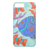 色ポップ・アートの魚 Case-Mate iPhoneケース (裏面)