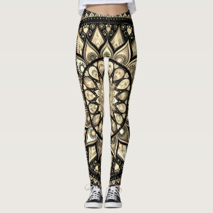 色マンダラの彫刻のスペクトル レギンス