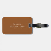 色ミニマル ラゲッジタグ (裏面横)