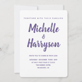 色ミニマル |紫外線 |結婚式招待状 招待状