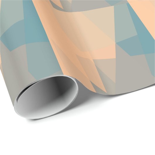 色モザイクモダン幾何学的パターン#11 ラッピングペーパー (ロールコーナー)