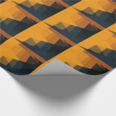 色モザイクモダン幾何学的パターン#19 ラッピングペーパー (角)