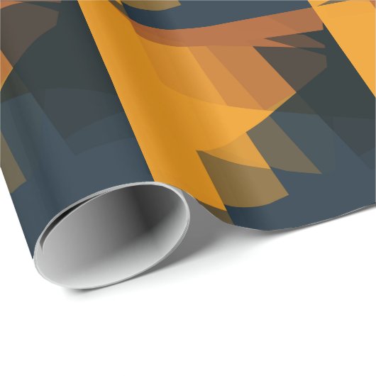 色モザイクモダン幾何学的パターン#19 ラッピングペーパー (ロールコーナー)