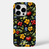 色モダンの花の模様はっきりした(Khohloma) Case-Mate iPhoneケース (裏面)