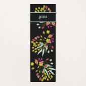 色モダンはっきりしたフローラパーソナライズされた ヨガマット (正面)