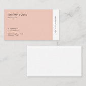 色モダンエレガントプロフェッショナルかわいらし標準 名刺 (正面/裏面)