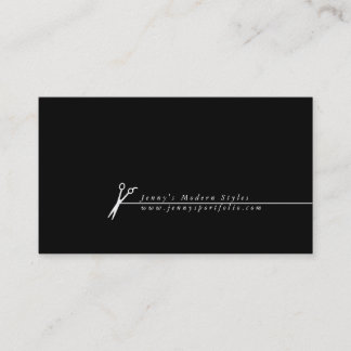 色モダンカスタム美容師鋏 名刺